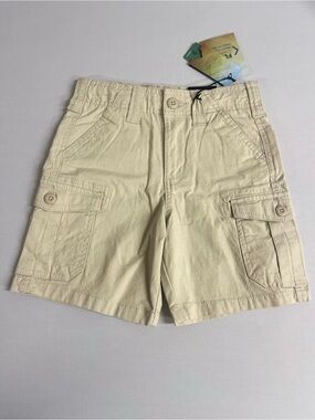 Brand New-Ocean+Coast Stone Khaki Cargo Shorts w/ Adjustable Waist